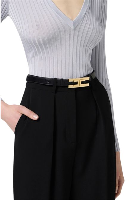 Cintura con logo ELISABETTA FRANCHI | Cinture | CT72S57E2110